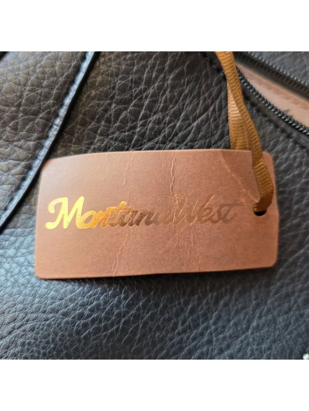 NEW Montana West Hobo Bag Faux Vegan Leather Black Studded Western Boho Purse